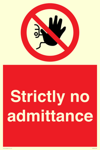 strictly no admittance